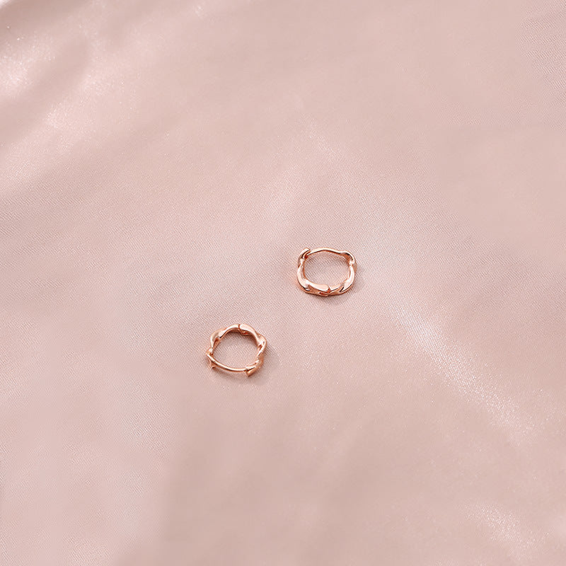 Sterling Sier Mobius Strip Twist Eardrop Earrings