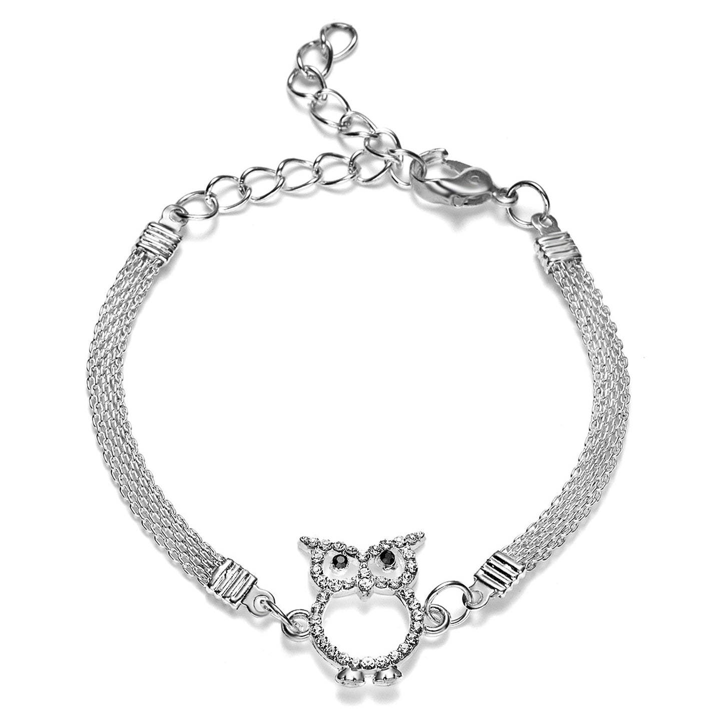 Word Infinity Silber vergoldete kreative Diamant-einfache Armbänder