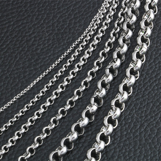 Women's & Men's Round Pearl Titanium Clavicle Long Sweater Rings