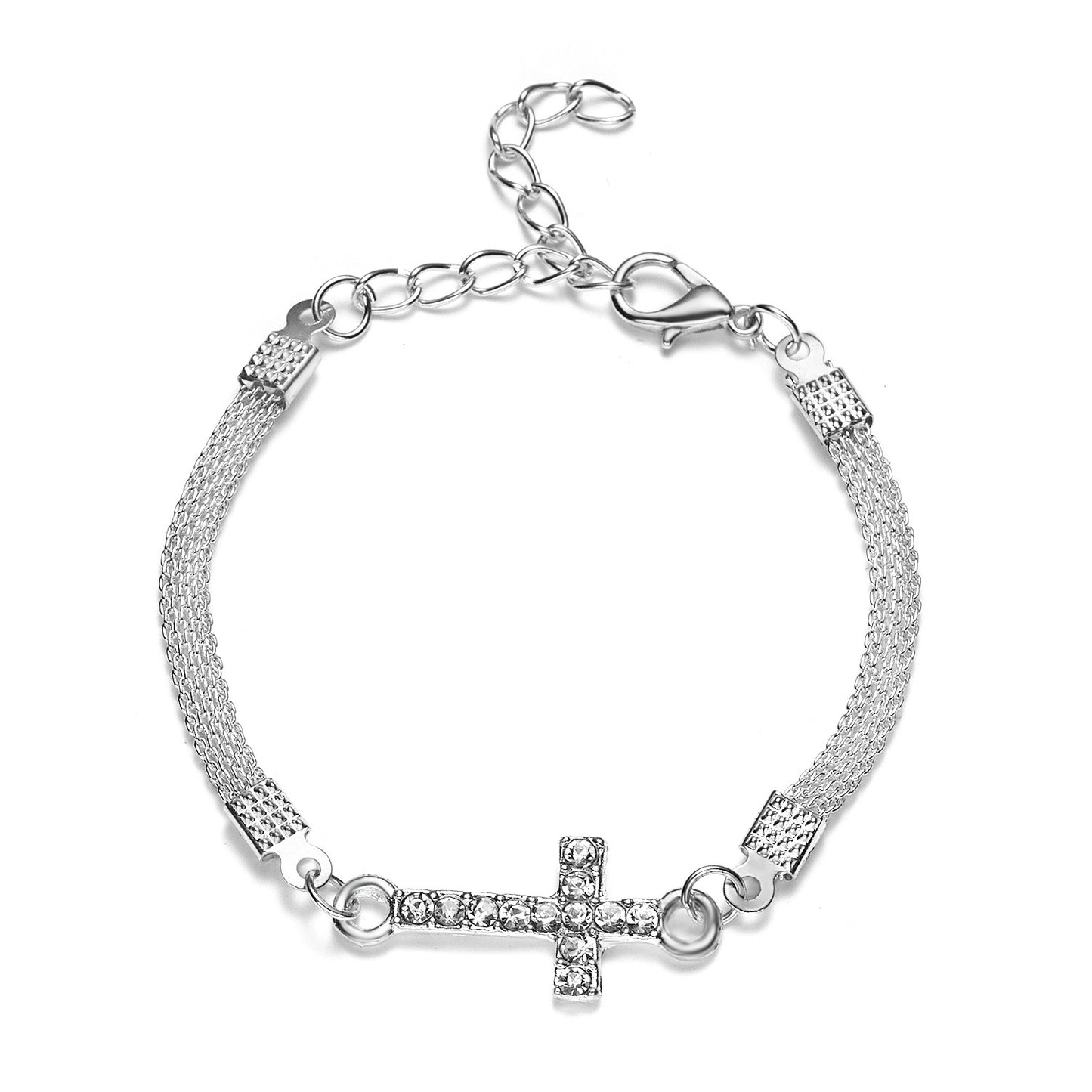 Word Infinity Silber vergoldete kreative Diamant-einfache Armbänder