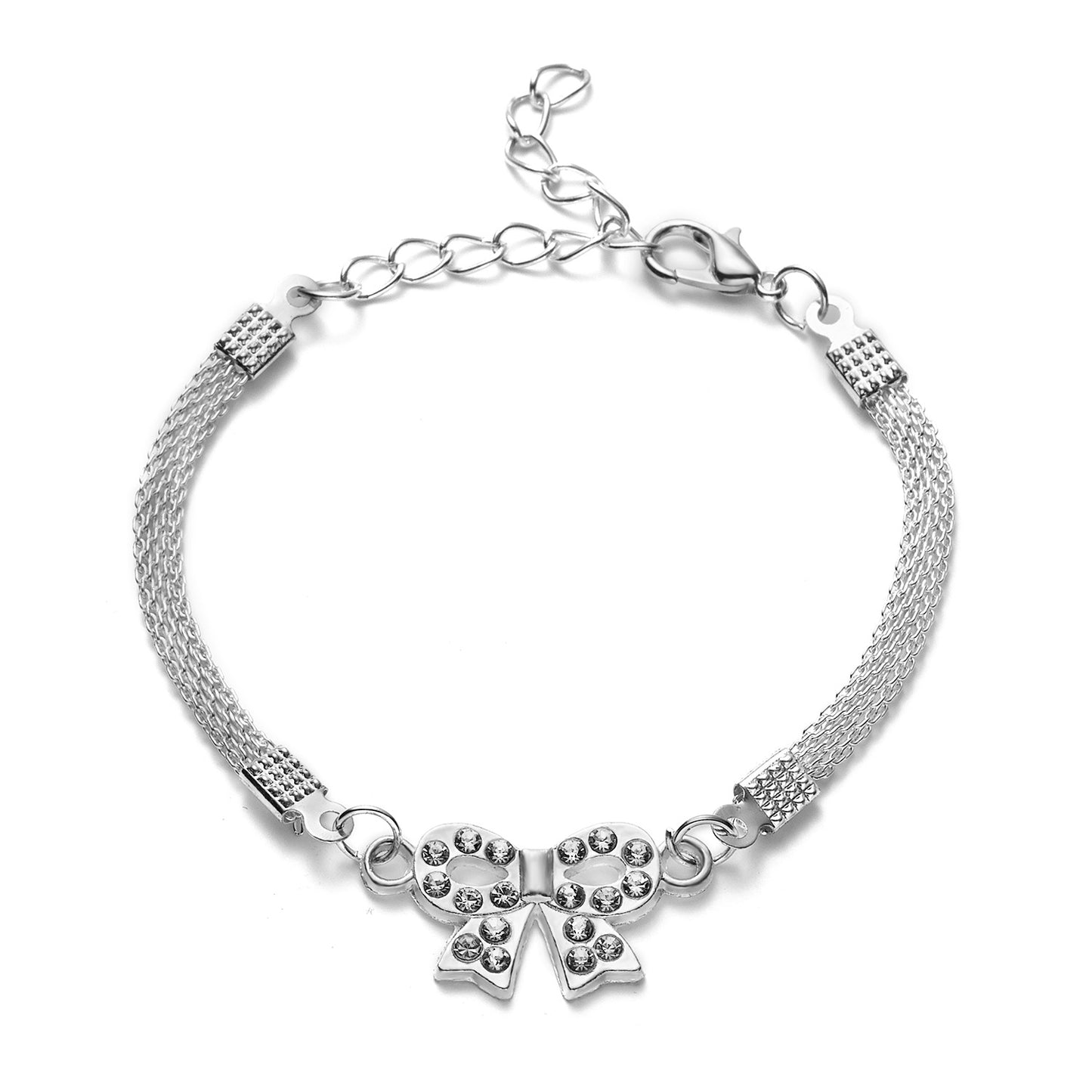 Word Infinity Silber vergoldete kreative Diamant-einfache Armbänder