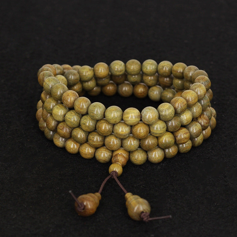 Bracelets de gourde de disciple de prière en bois de santal pour femmes, hommes et perles