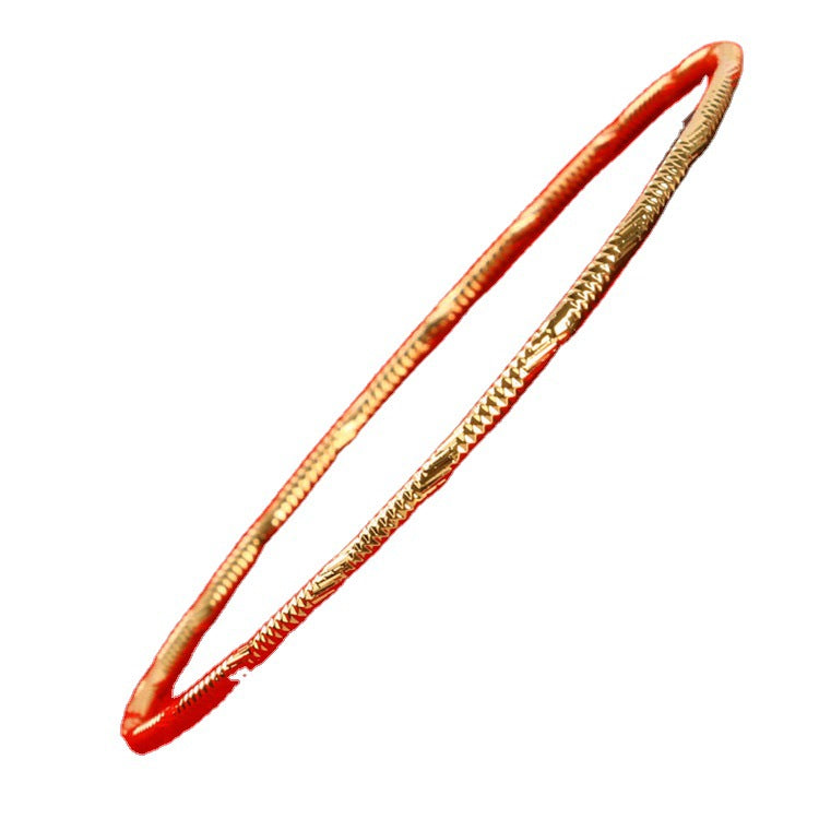 Women's Gold-plated Li European Coin Alluvial Gold Bracelet