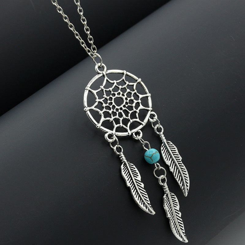 Ornament Tassel Feather Pu Bohemian Style Necklaces