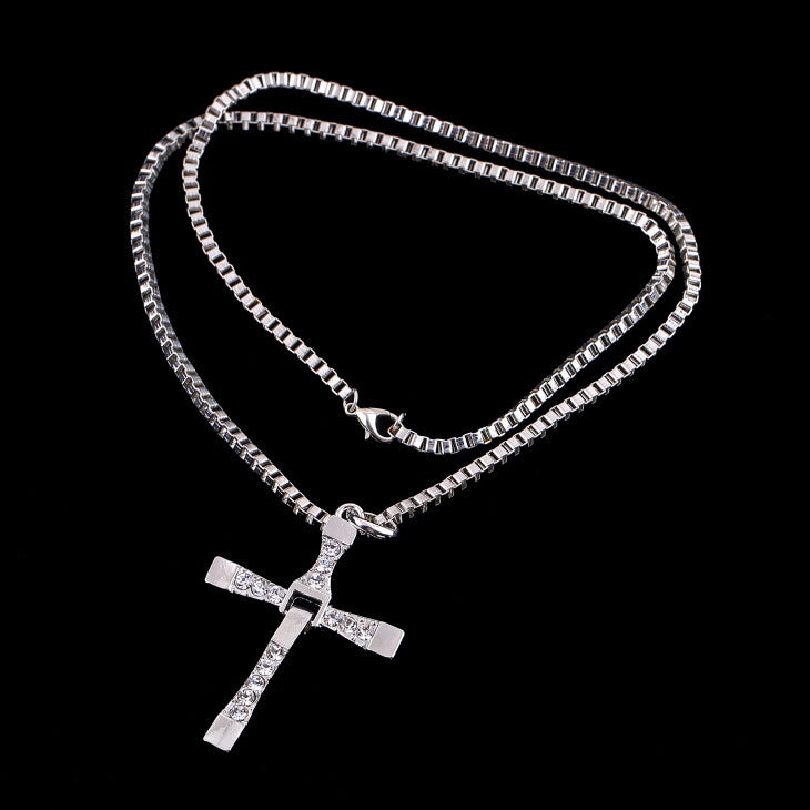 Elegant Speed And Passion Cross Toledo Necklaces