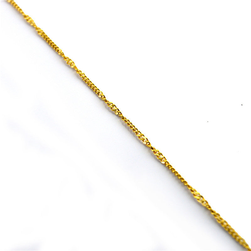 Titanium Steel Twisted Piece Chain Stainless Electroplated Jewelry Accessories