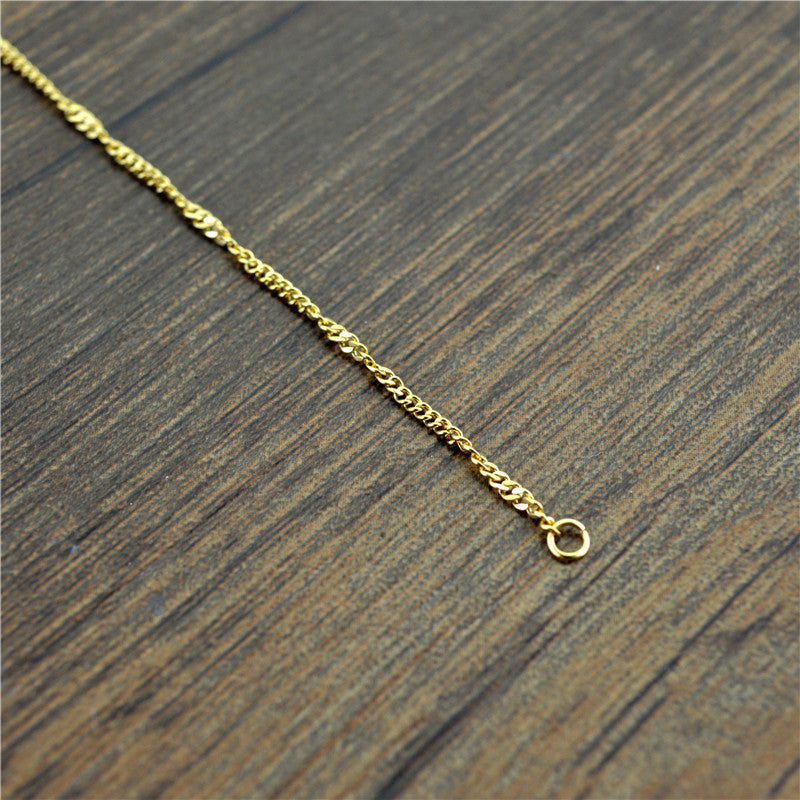 Titanium Steel Twisted Piece Chain Stainless Electroplated Jewelry Accessories
