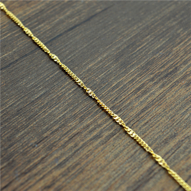 Titanium Steel Twisted Piece Chain Stainless Electroplated Jewelry Accessories