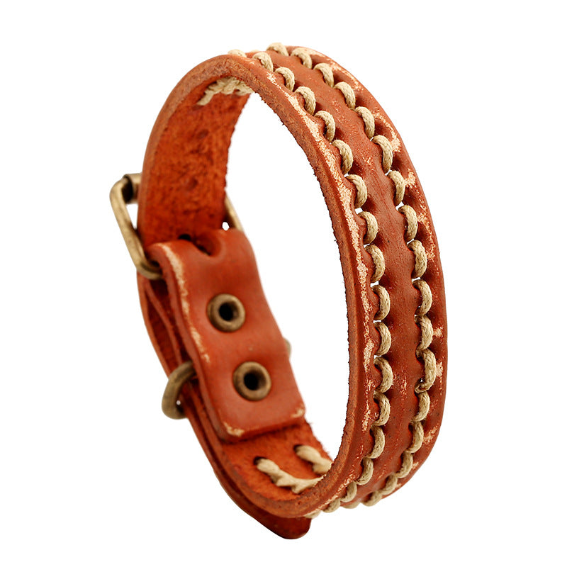 Men's Accessories Abroad Jewelry Simple Vintage Weave Bracelets