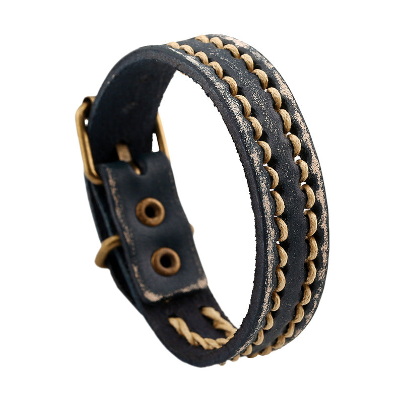 Men's Accessories Abroad Jewelry Simple Vintage Weave Bracelets