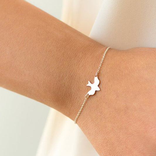 Women's Ornament Fashion Metal Peace Pigeon Simple Bracelets