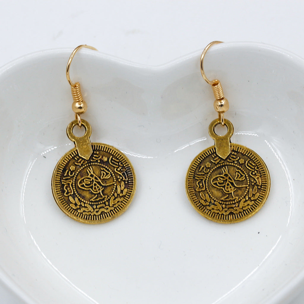 Ethnic Style Retro Easy Matching Metal Earrings