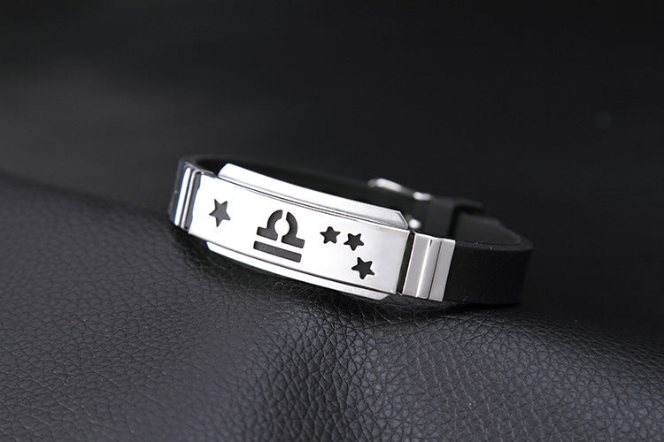 Bracelet de montre en acier Couple cadeau lettrage Bracelets en acier inoxydable en Silicone