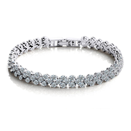 Roman Sier Zircon Femme Cristal Accessoires Bracelets