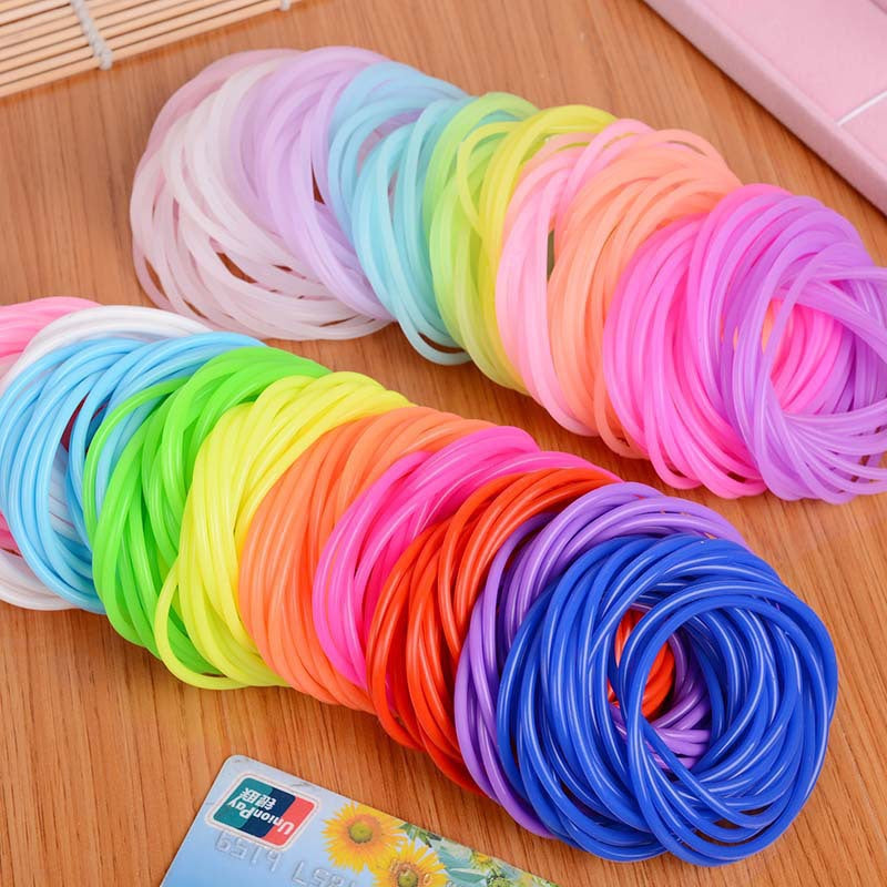 Rubber Band Silica Gel Thin Thread Warp Can Tie Bracelets