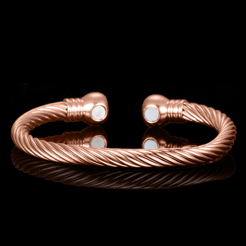 Women's European Gold Health Two Beads Gold-plated Bracelet