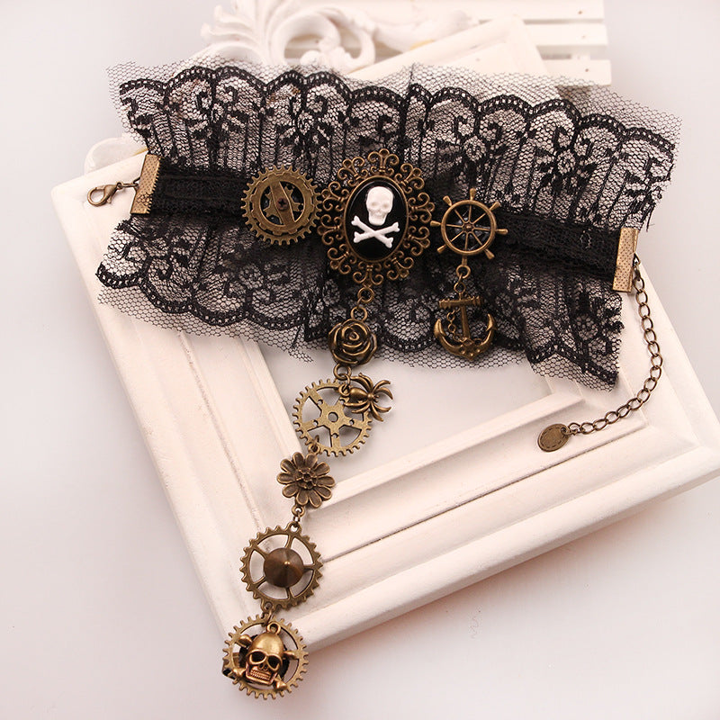 Bracelets vintage de la série Gear Pirate Steam Engine