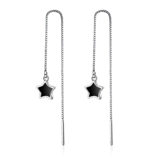 Korean Style Fashion Five-pointed Star Epoxy Earrings