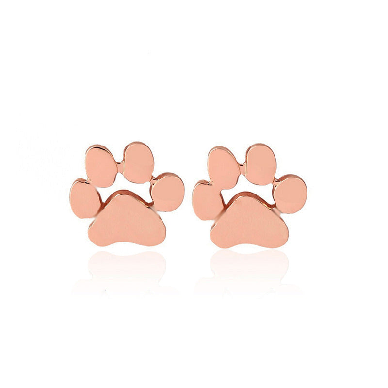 Style Cute Kitten's Paw Niche Design Simple Rings