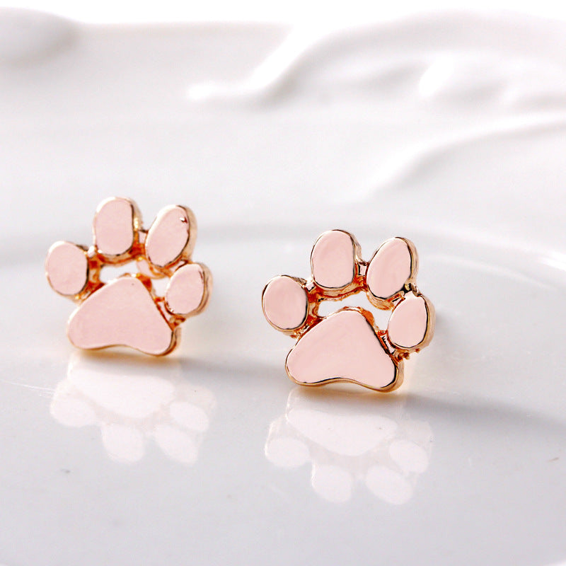Style Cute Kitten's Paw Niche Design Simple Rings