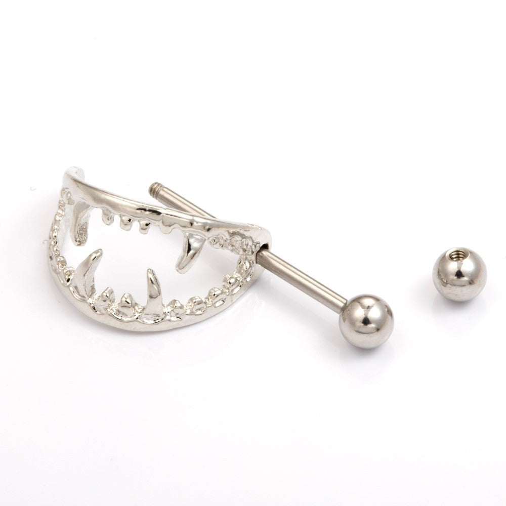 Mouth Shape Nipple Punk Plating Body Piercing Ear Clip