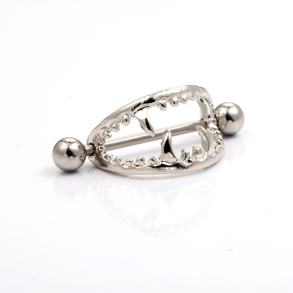 Mouth Shape Nipple Punk Plating Body Piercing Ear Clip