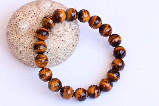 Natural Yellow Tiger's Eye Wood Alexandrite Bracelets