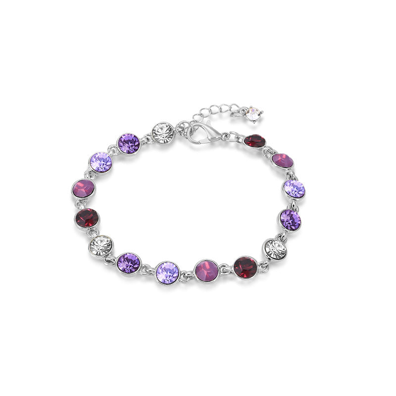 Women's Colorful Crystal Korean Style Jewelry Live Bracelets