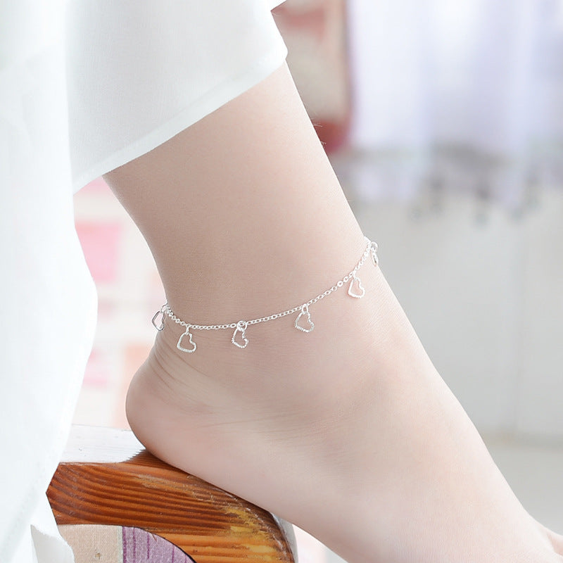 Fashion Ornament Heart-shaped Single Layer Peach Bracelets