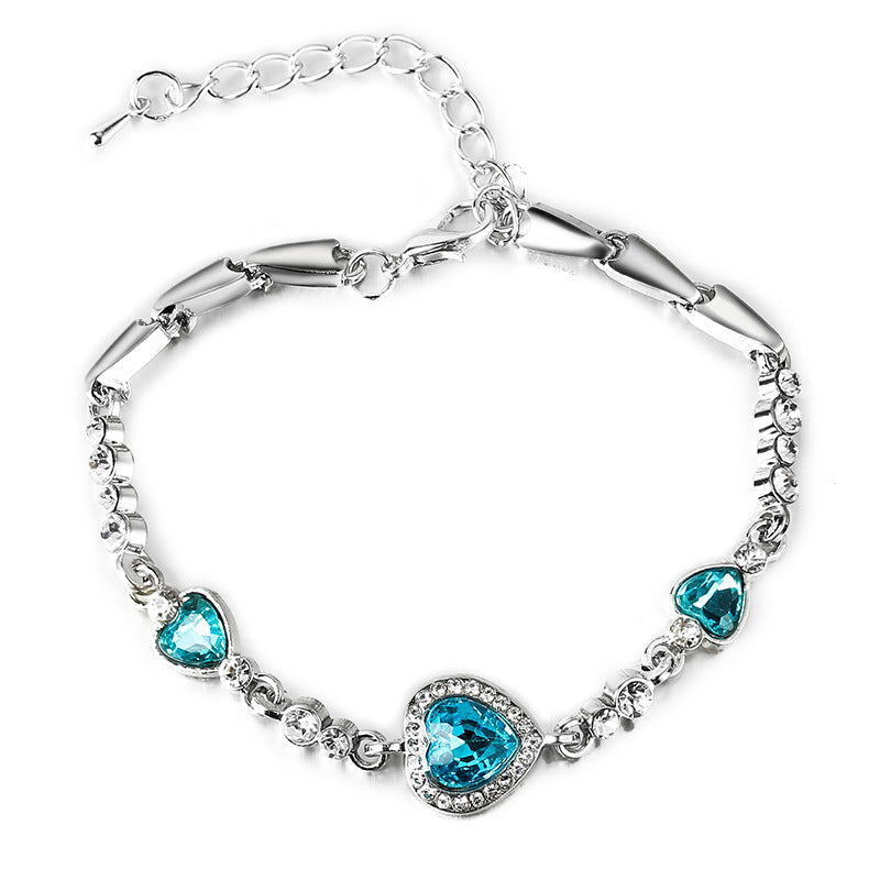 Modische Ozean-Herz-Kristall-Schmuck-Accessoires-Armbänder