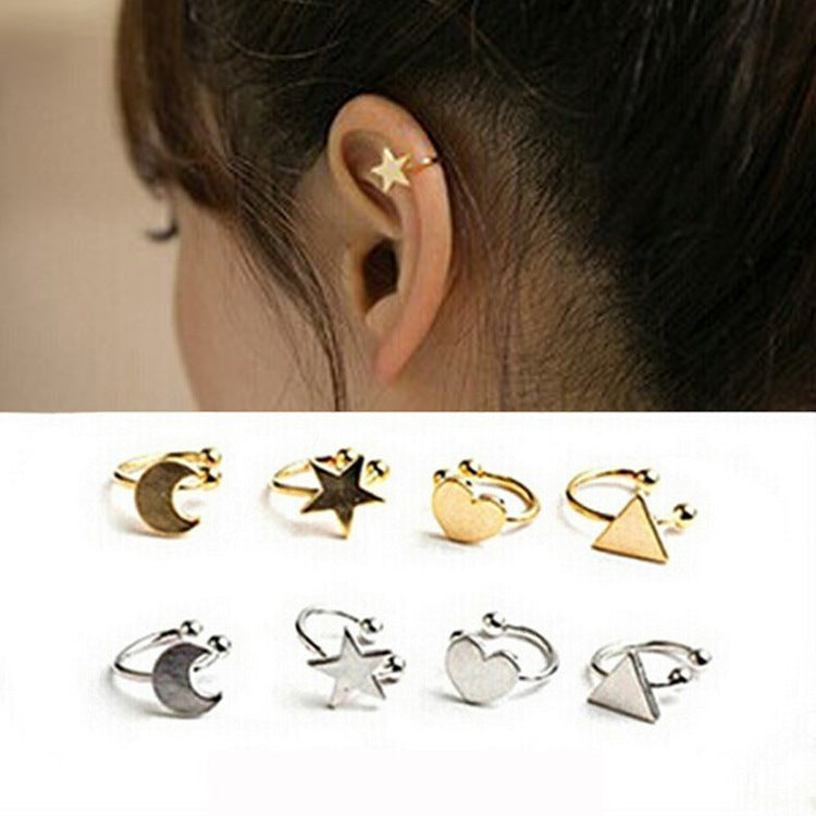 Creative Style Korean Clips Fashion Fashionmonger Stars Heart Ear Clip