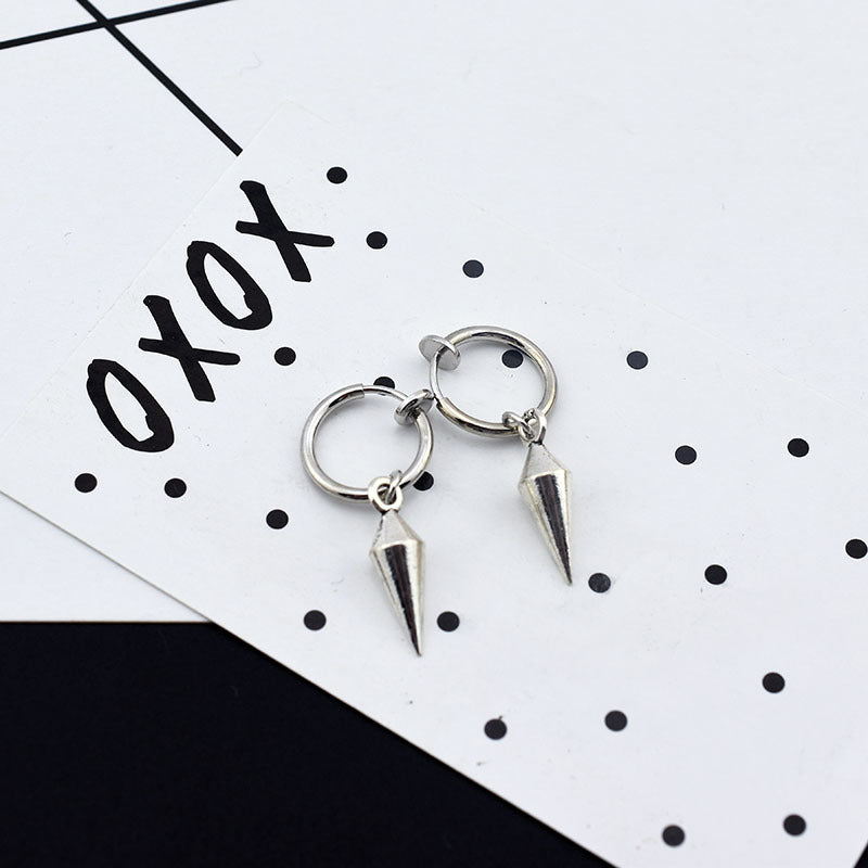 Women's & Men's Punk Retro Version Personalized Without Pierced Ear Buckle