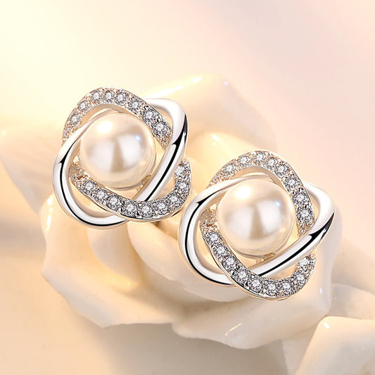 Temperament Korean Style Siering Ear Clip Earrings