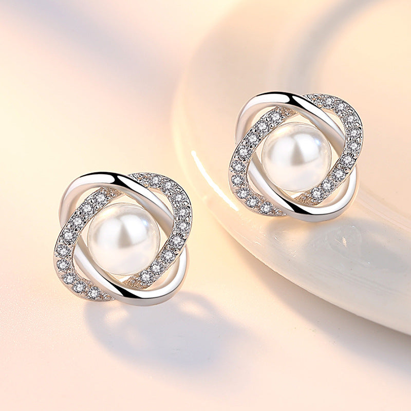 Temperament Korean Style Siering Ear Clip Earrings