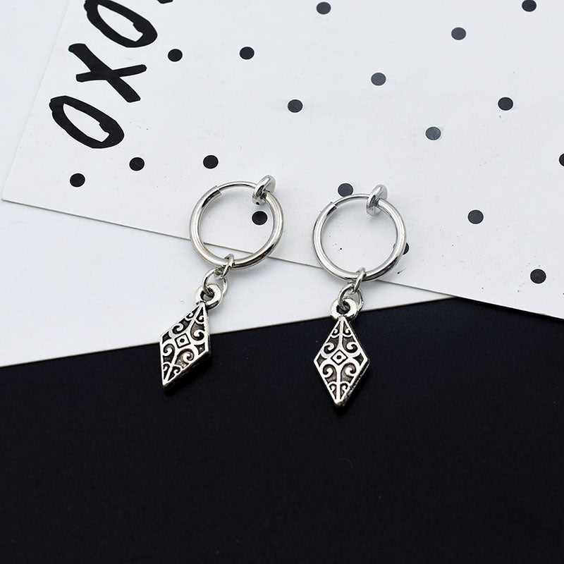 Women's & Men's Punk Retro Version Personalized Without Pierced Ear Buckle