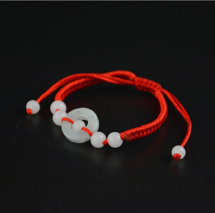 Red Rope Braid Jade Multiple Options Bracelets