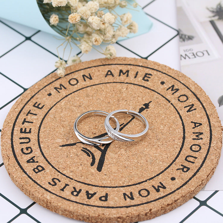 Love Couple Version Female In This Life Closed Mouth Simple Rings