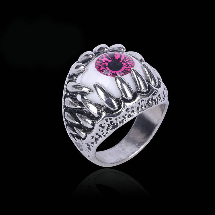 Men's Devil's Eye Alloy Titanium Steel Halloween Ring