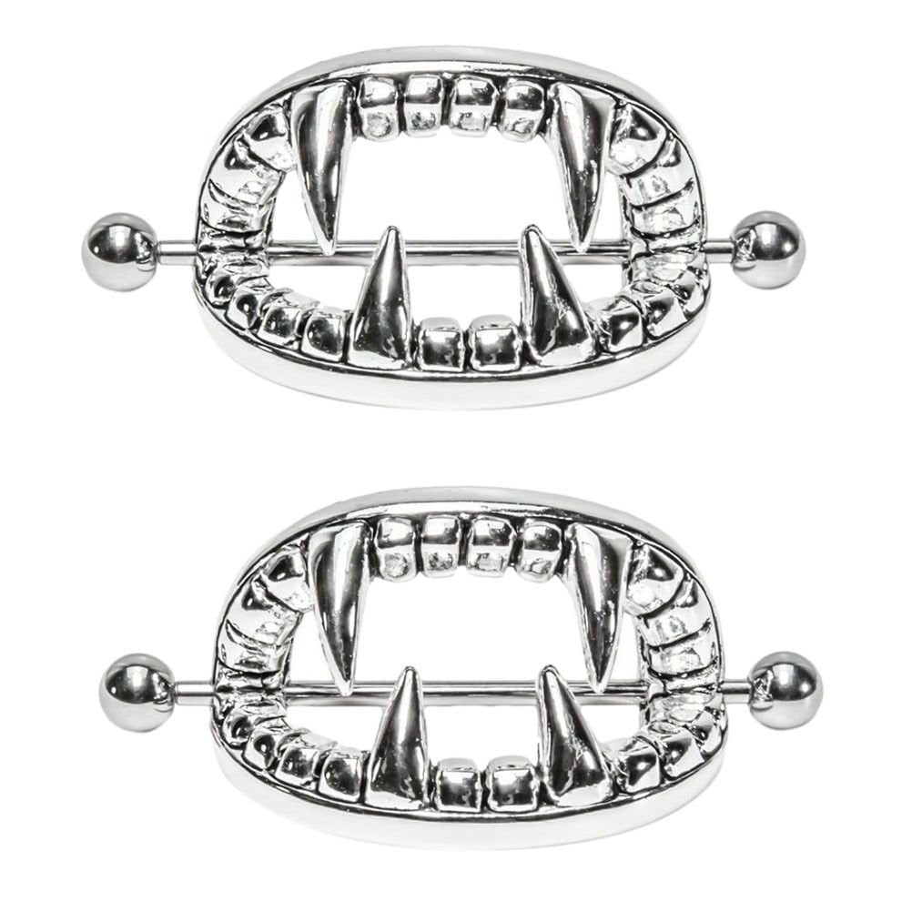 Mouth Shape Nipple Punk Plating Body Piercing Ear Clip