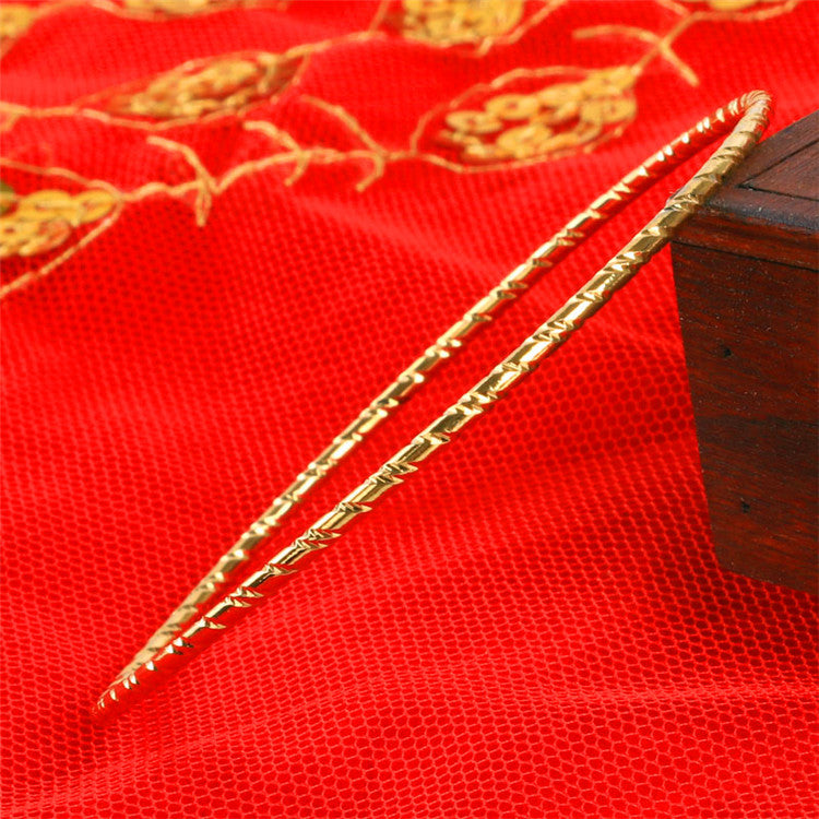 Women's Gold-plated Li European Coin Alluvial Gold Bracelet