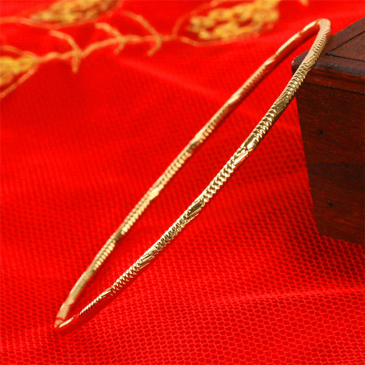 Women's Gold-plated Li European Coin Alluvial Gold Bracelet