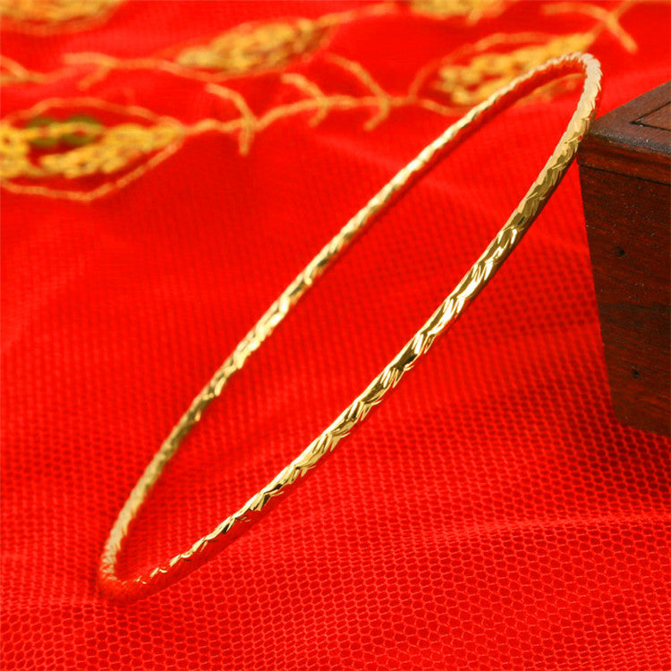Women's Gold-plated Li European Coin Alluvial Gold Bracelet