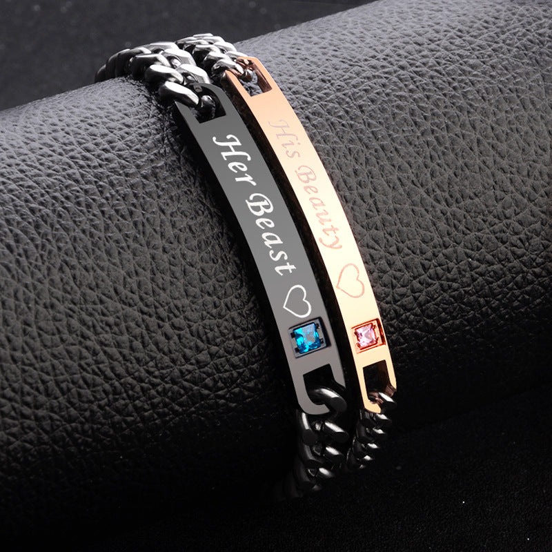 Bracelets de poignet tendance et version pour femmes, hommes et couples