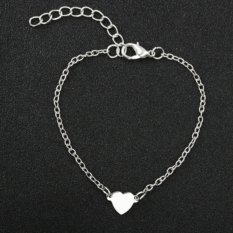 Simple Sexy Heart Shaped Love Peach Bracelets