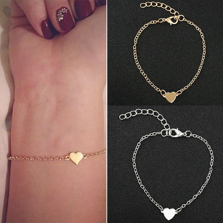 Simple Sexy Heart Shaped Love Peach Bracelets