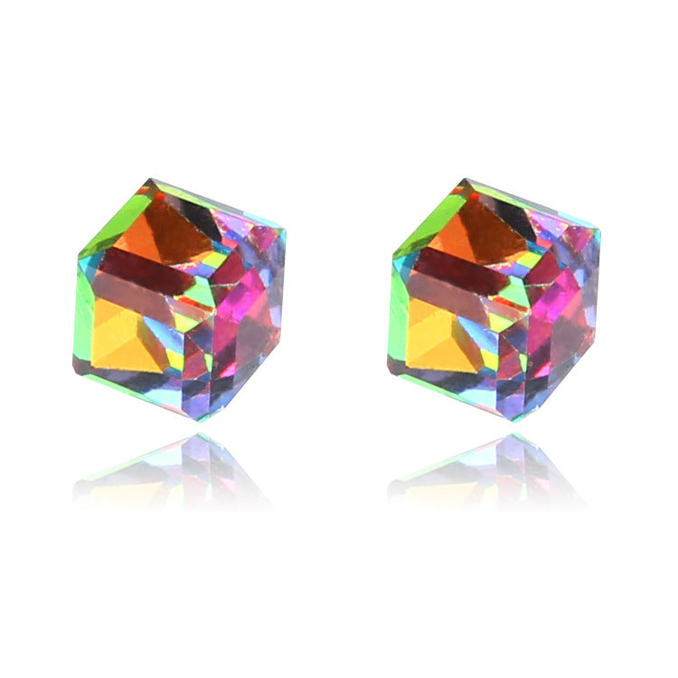 Cube Magnet Colorful Crystals Crystal Strong Rings