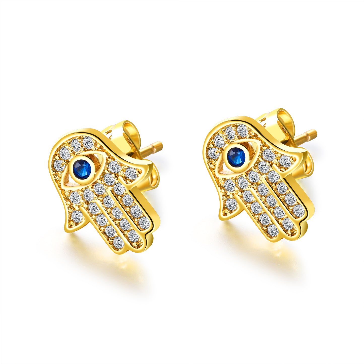 Boucles d'oreilles tendance personnalisées et innovantes Hamsa Palm Ear