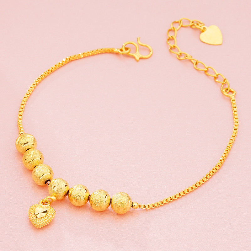 Gold-plated Brass Vietnam Placer Gold Lucky Bag Key Bracelets