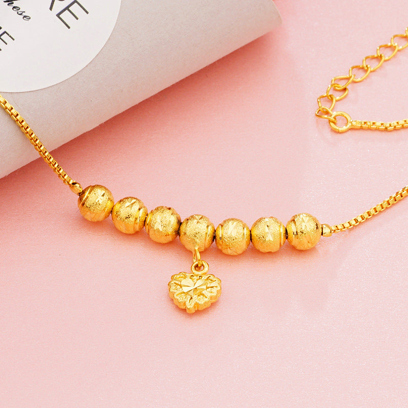Gold-plated Brass Vietnam Placer Gold Lucky Bag Key Bracelets