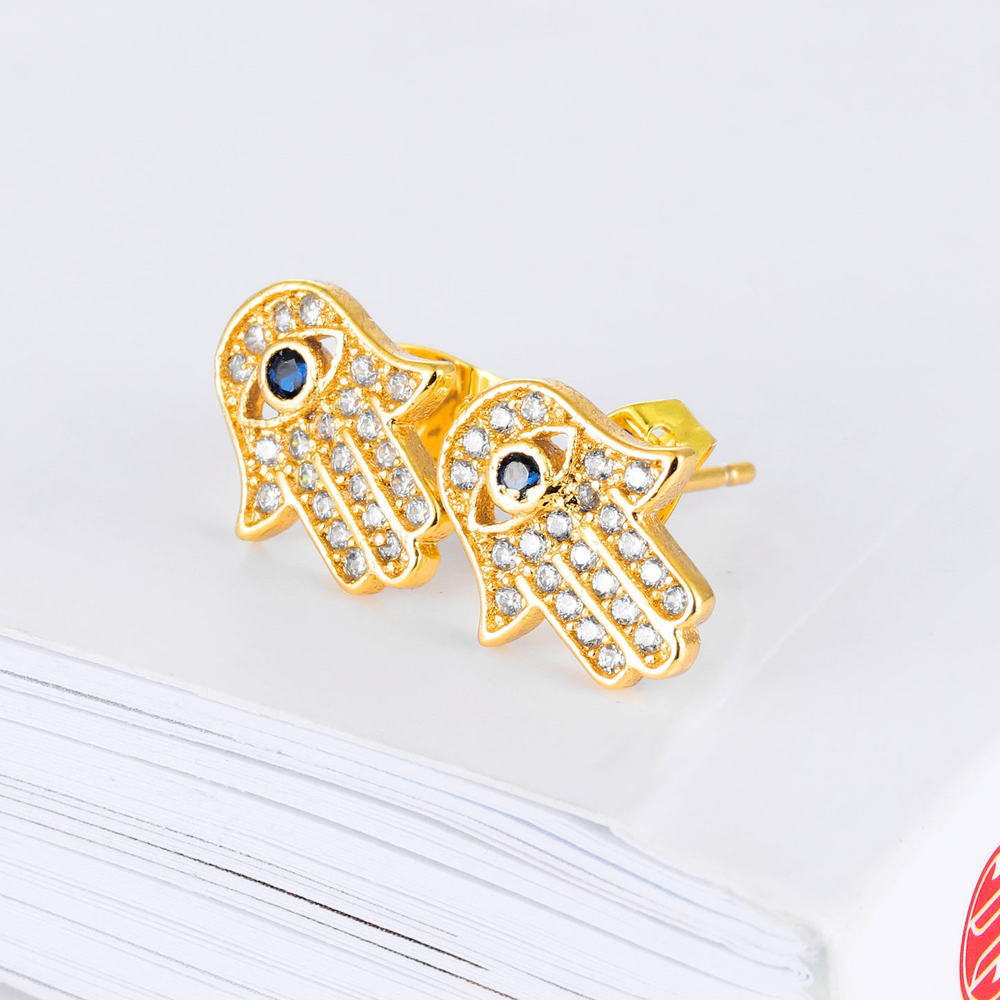 Boucles d'oreilles tendance personnalisées et innovantes Hamsa Palm Ear